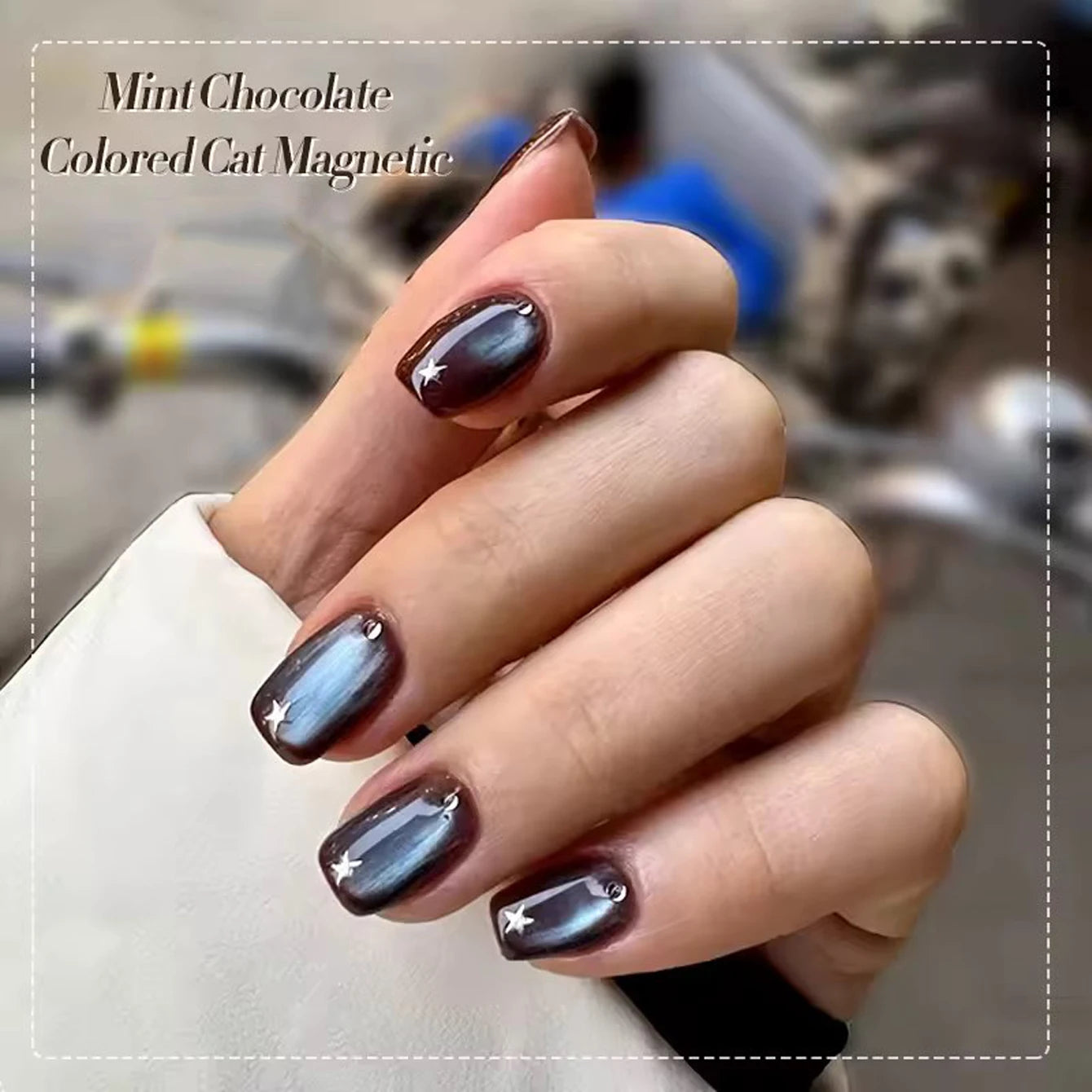 1-12 Uds. Esmalte de Uñas en Gel Magnético Ojo de Gato Marrón con Luz Azul, Larga Duración, Novedad 2026, Suministros para Uñas, Arte de Uñas, Venta Caliente