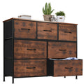 JHK Desser para dormitorio con 7 cajones de tela, organizador, armario de almacenamiento, pecho, ropa para sala de estar, vitrina de muebles