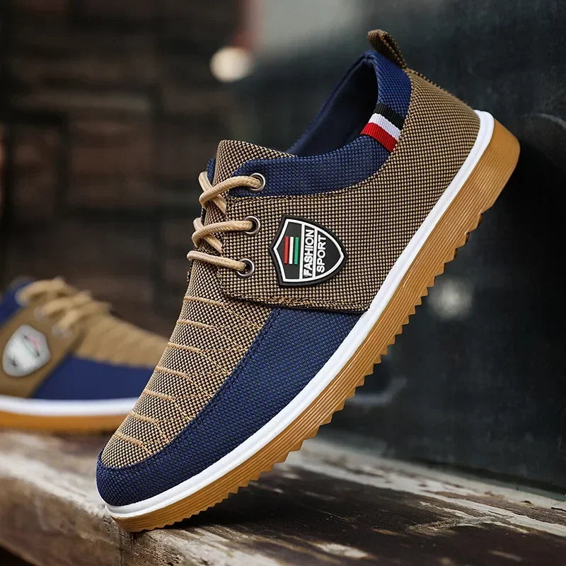 Zapatos de lona informales para hombre, Zapatos de conducción de suela blanda a la moda, Zapatos de diseñador para hombre, zapatillas cómodas de talla grande, 2024