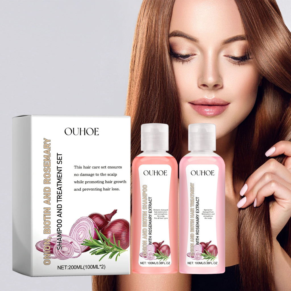 Biotina-Juego de champú de Romero para el cuidado del cabello, acondicionador para todo tipo de cabellos, libre de Parabeno, regalo para el cuidado del cabello saludable
