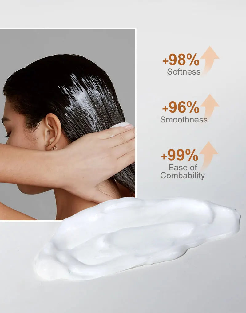 PURC-tratamiento para el cabello dañado, aceite de argán marroquí, aminoácido, queratina, suavizante, champú sin sulfato, acondicionador, juego de cabello para coche