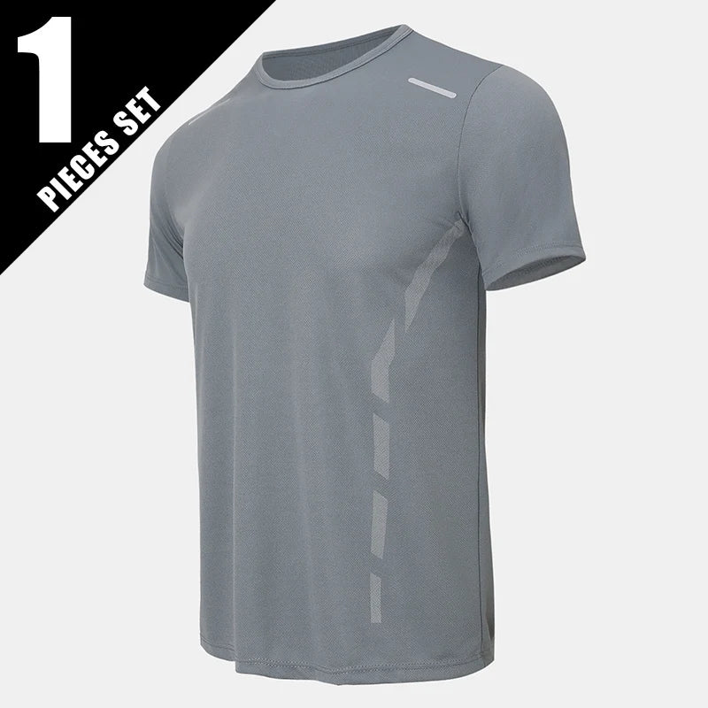 1/4 Uds. Camiseta deportiva de secado rápido de verano para hombre, camiseta holgada y cómoda de manga corta estampada a la moda para adolescentes, camiseta Joker para correr y Fitness