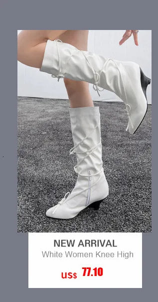 Botas por encima de la rodilla para mujer, tacones altos sexys, color negro, con cremallera lateral, botas altas hasta el muslo, zapatos femeninos, talla 46