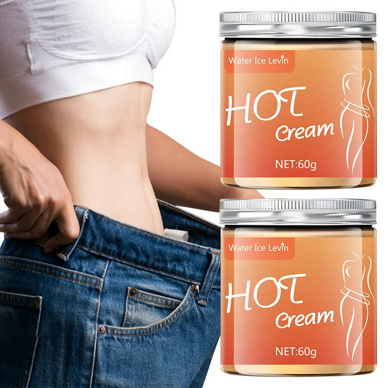 Crema de masaje para todo el cuerpo y culturismo, compresa caliente para apretar los músculos abdominales