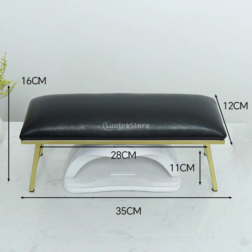 Reposabrazos para uñas, soporte de escritorio para mesa de uñas, estación de escritorio, cojín para reposabrazos resistente para salón en casa, arte de uñas, técnico de uñas para principiantes