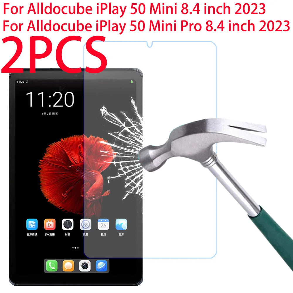 Protector de pantalla de vidrio templado 9H para Alldocube iPlay 50 Mini 8,4 pulgadas 2023 película protectora para tableta iPlay50 Mini Pro 2 uds