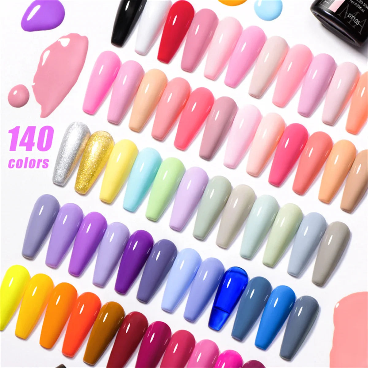 8 unids/set de esmalte de uñas de Gel fluorescente, barniz de Gel semipermanente colorido para decoración de uñas, suministros de manicura para uñas