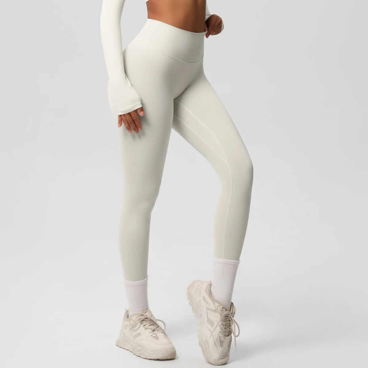 Mallas de Yoga de cintura alta para mujer, mallas con sensación desnuda, Fitness, correr, pantalones de Yoga, mallas ajustadas de gimnasio energético, mallas de entrenamiento informales