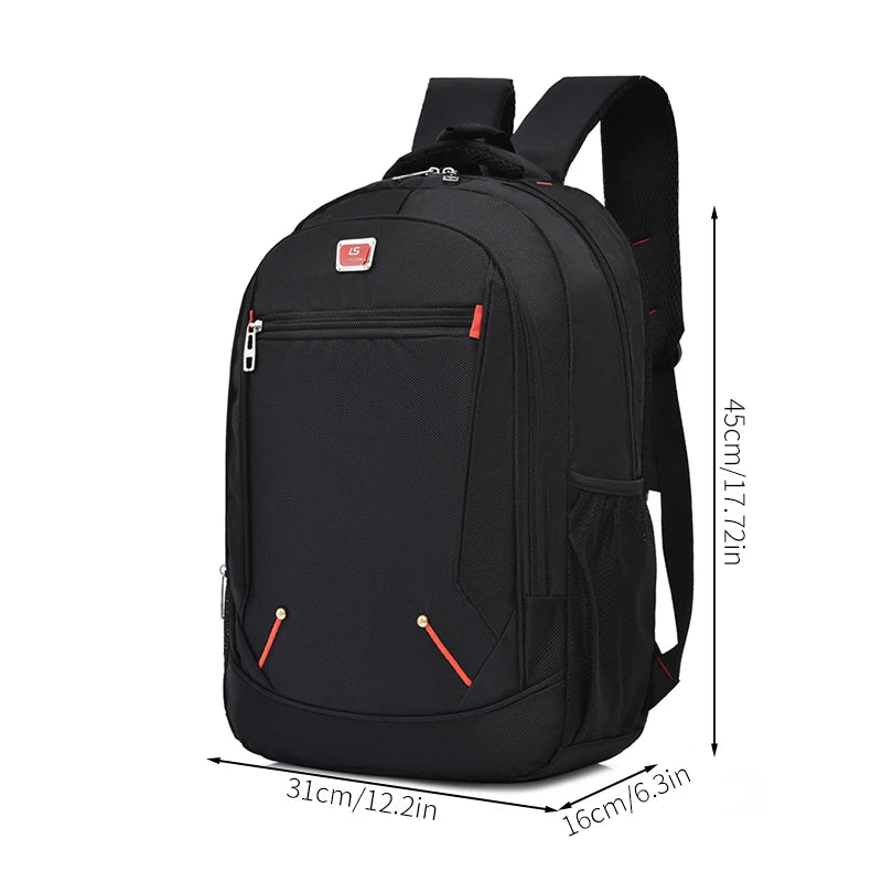 Mochila de Estilo Moderno para Hombre, Mochila Casual de Gran Capacidad, Bolsa de Viaje Multifuncional para Computadora, Mochila Escolar Mediana a Grande