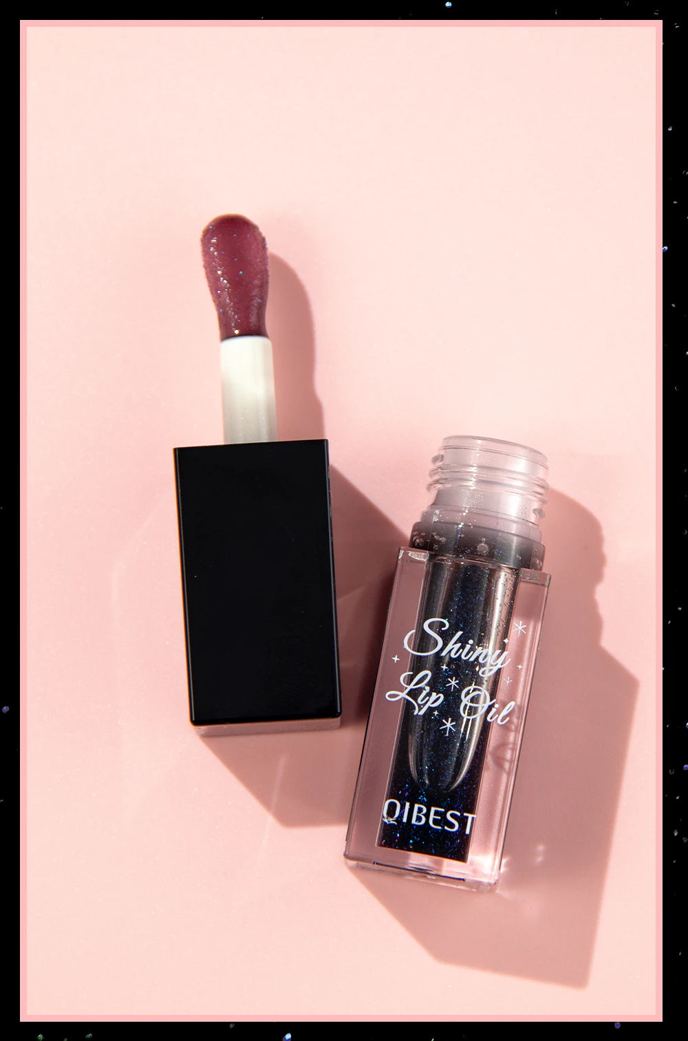 Brillo Labial QIBEST con Efecto Espejo, Hidratante, Cambia de Color, Bálsamo Labial Brillante, Voluminizador, Tinte Labial Diamante de Larga Duración