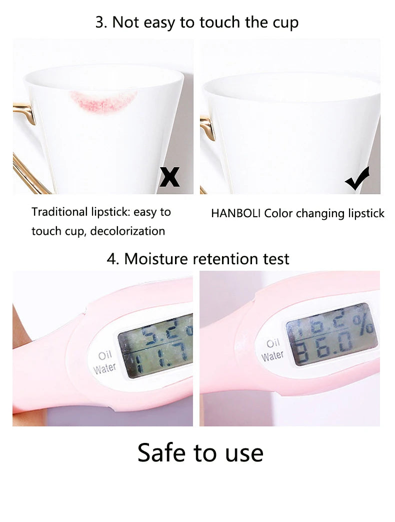 Brillo de labios de doble Color, bálsamo labial hidratante, gelatina decolorante, resistente al agua, antigrietas, cuidado de los labios, cosméticos para estudiantes, lápiz labial