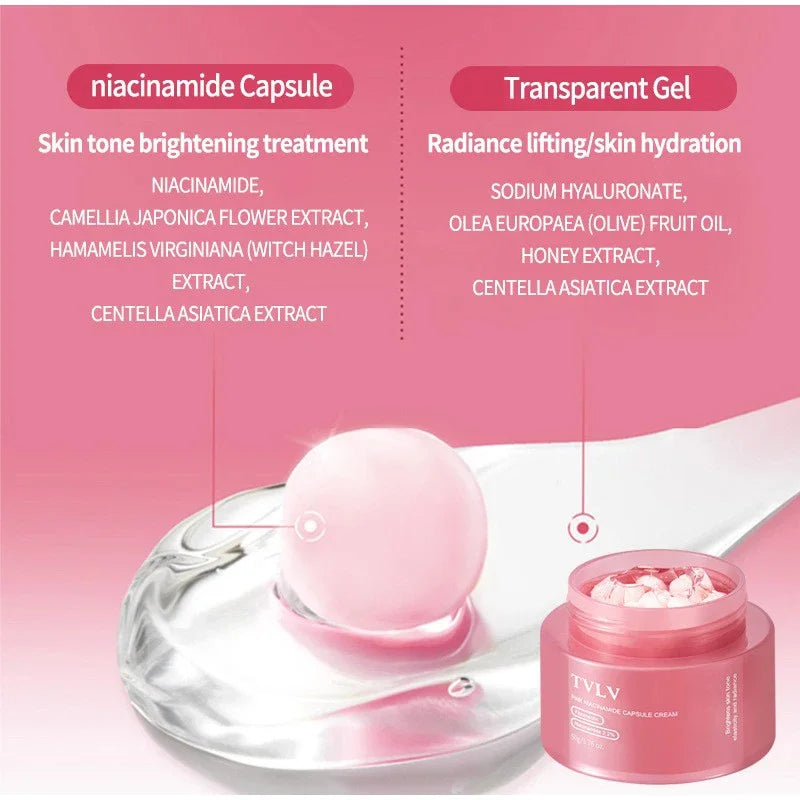 Marca Vc cápsula crema para arrugas nuevo colágeno hidratación profunda reafirmante brillo piel Facial delicada crema suave