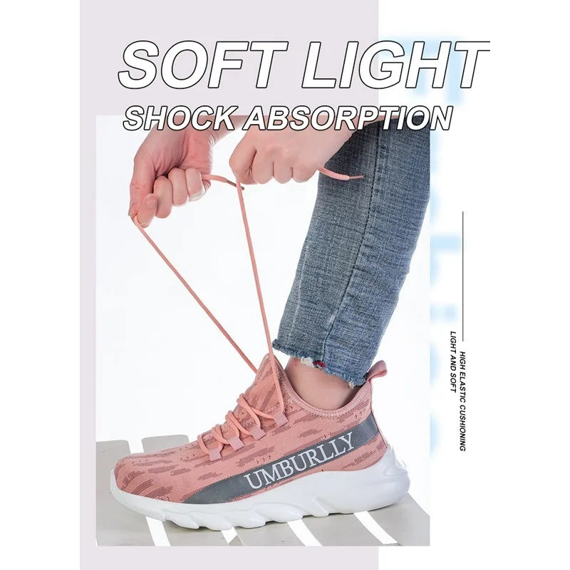 Zapatos de protección laboral para mujer, antigolpes, antiperforación, ligeros, transpirables, duraderos, cómodos zapatos de trabajo