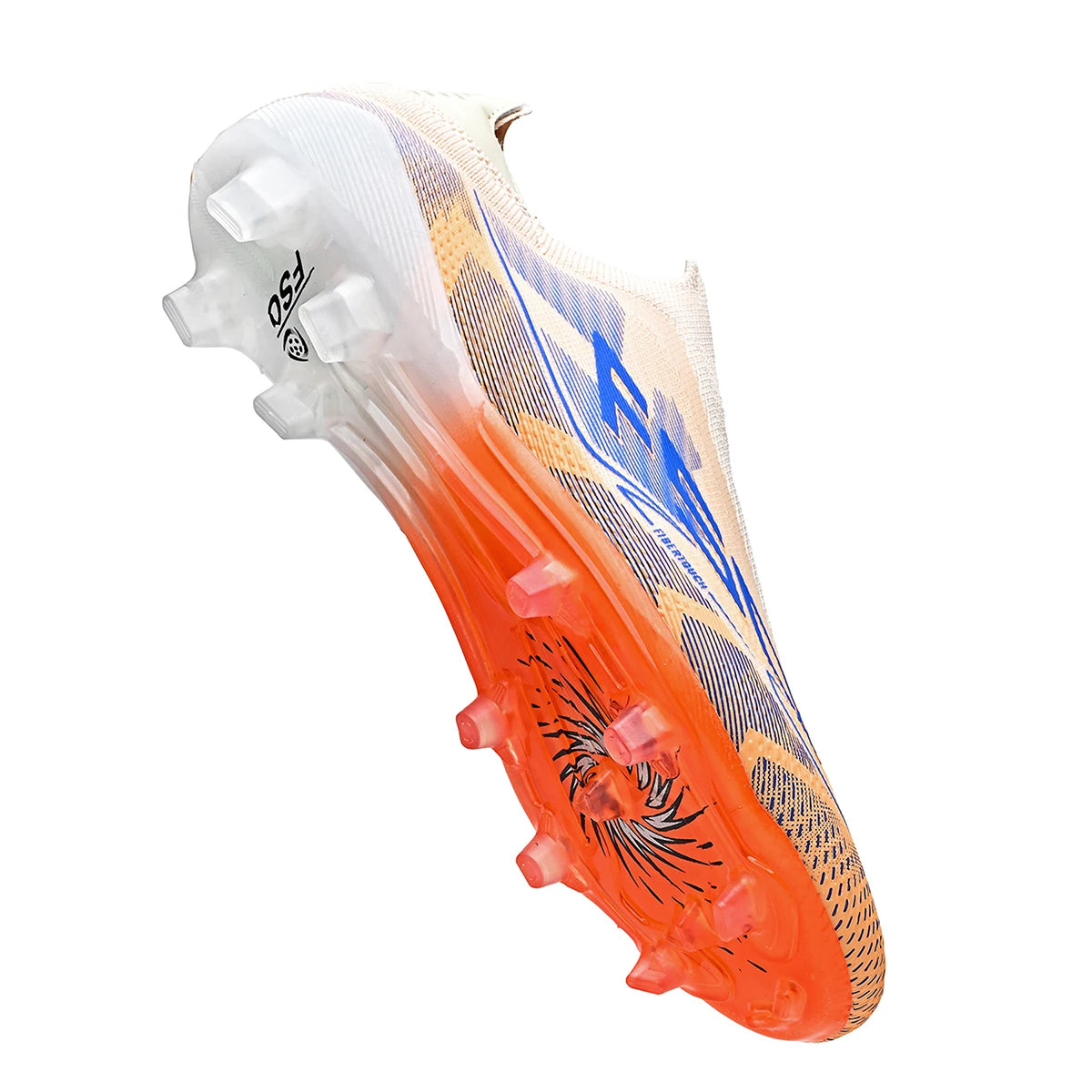 Zapatos de fútbol transpirables para hombre, calzado deportivo antideslizante para césped artificial con tacos largos FG/AG, imprescindibles para los aficionados