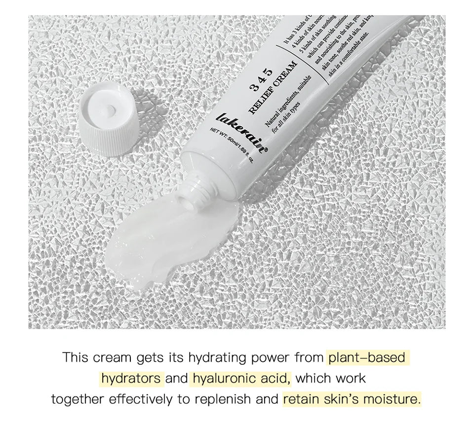 Crema de alivio 345, solución integral para problemas de la piel, antiazúcar y antioxidante, brillo de la piel, mejora las marcas de acné, humedad