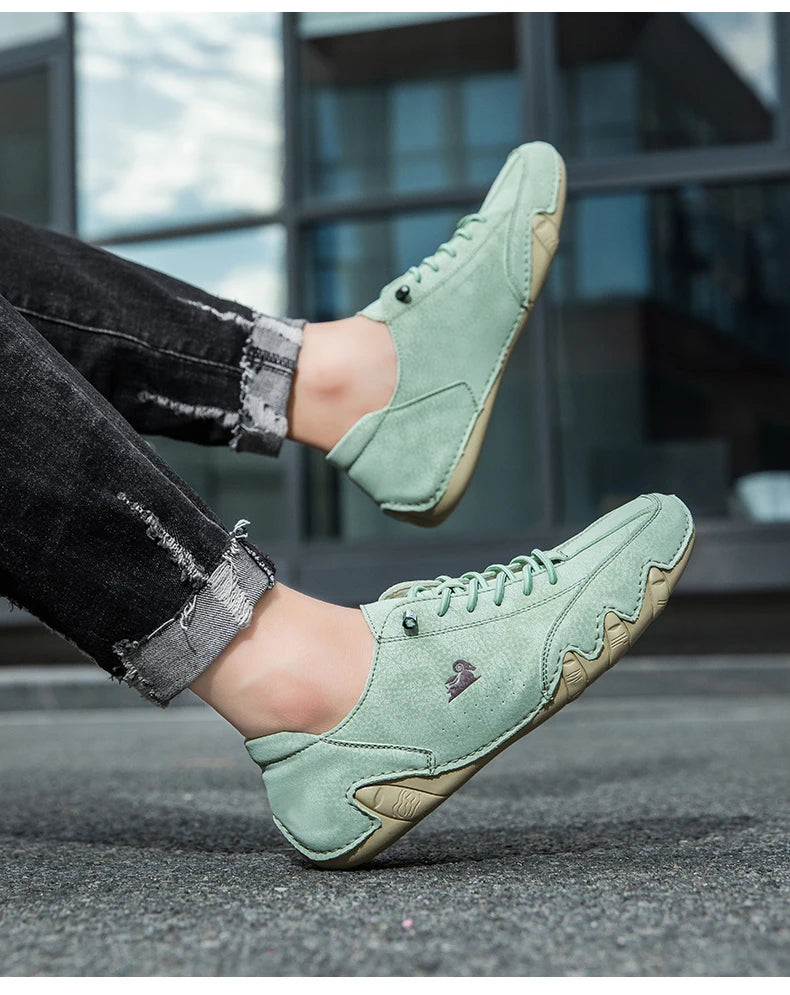 Zapatos de hombre para las cuatro estaciones, nuevos zapatos informales de talla grande, zapatos transpirables de suela suave a la moda para exteriores, zapatos deportivos para caminar para hombre