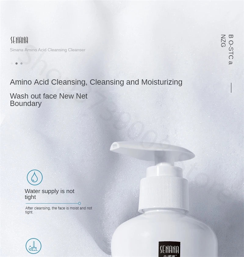 Limpiador Facial de aminoácidos, limpieza profunda, limpiador hidratante con Control de aceite, Gel de limpieza suave, productos de lavado de cara para el cuidado de la piel