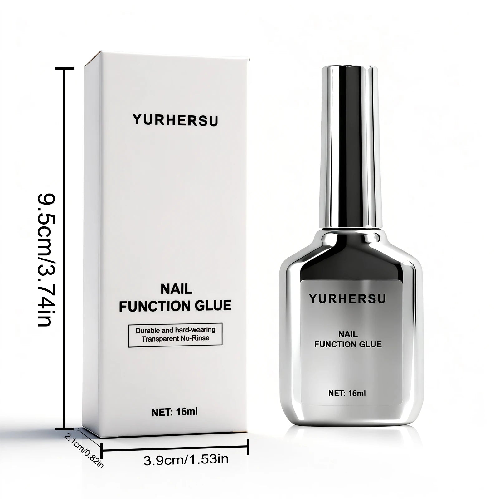 Pegamento para Uñas, Gel UV LED Super Fuerte para Extensión de Uñas Postizas, Adhesivo para Pedrería