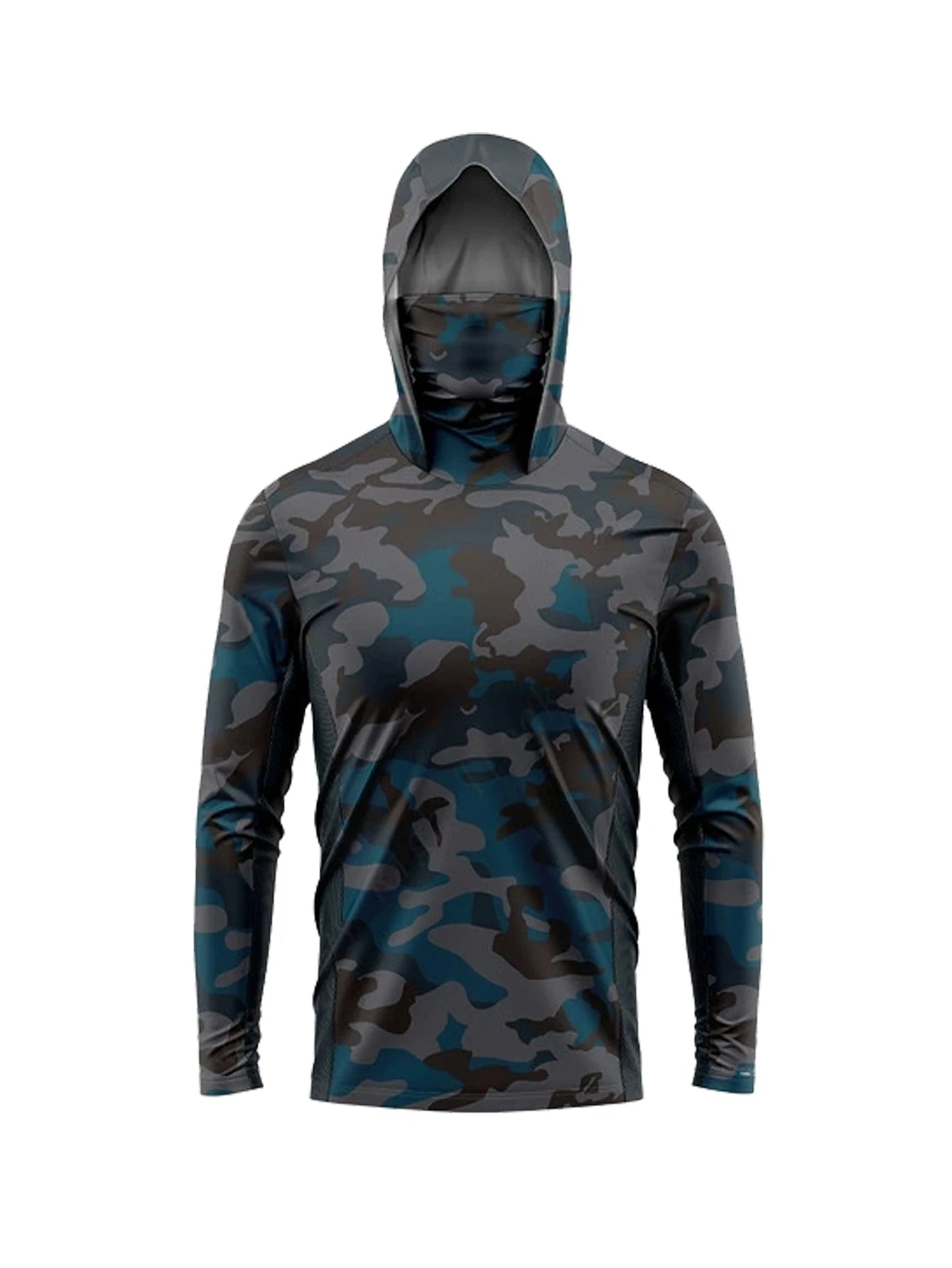 Ropa de pesca de manga larga para exteriores, ropa UV para hombre, Tops con capucha, protector solar, camisa de pesca fina y seca, transpirable