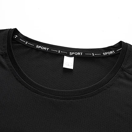 Camiseta deportiva de verano para hombre, camisetas de secado rápido de talla grande 6XL/7XL, camiseta de manga corta con cuello redondo de gran tamaño para Fitness y correr, 3 uds.