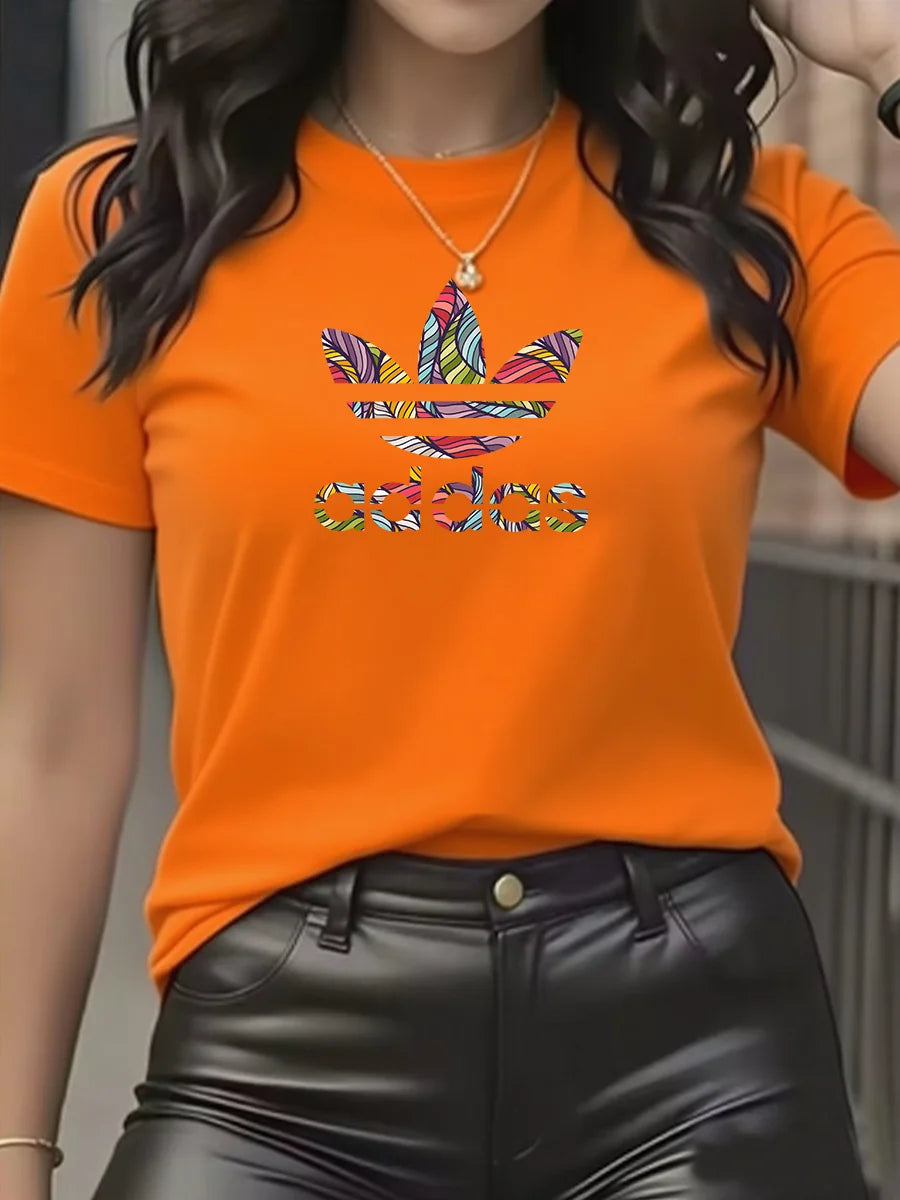 Camiseta de marca a la moda con súper descuento para hombre y mujer, Camiseta de manga corta de algodón puro, ajustada, con cuello redondo, transpirable