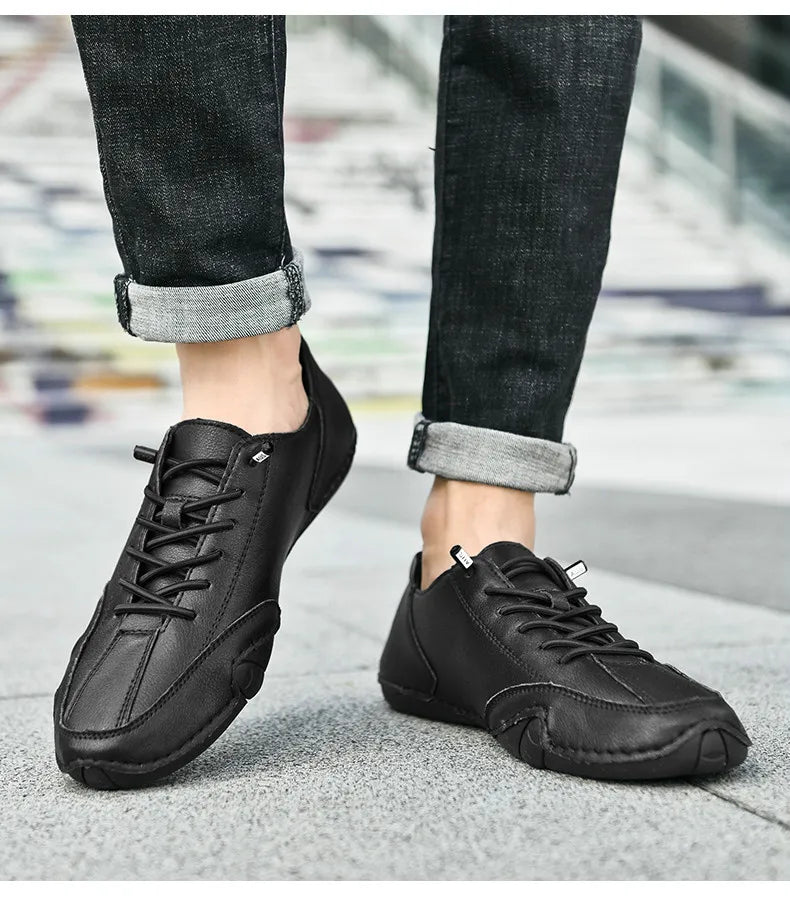 Zapatos de hombre para las cuatro estaciones, nuevos zapatos informales de talla grande, zapatos transpirables de suela suave a la moda para exteriores, zapatos deportivos para caminar para hombre