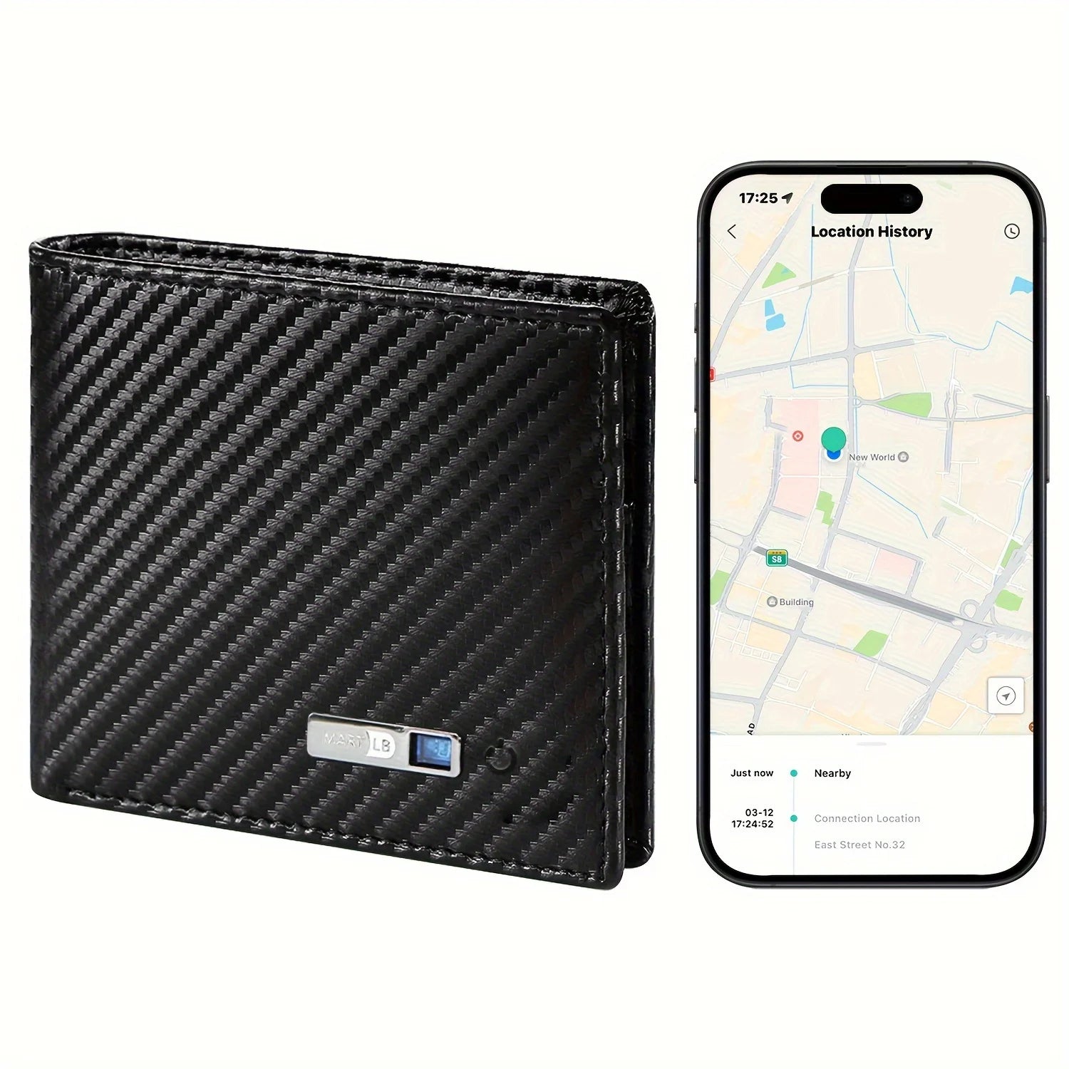 Cartera rastreador tarjeta tarjeta Android etiqueta de aire rastreador cartera rastreador Gps para hombres regalo del Día del Padre con caja de regalo regalo del Día de la Madre 2025