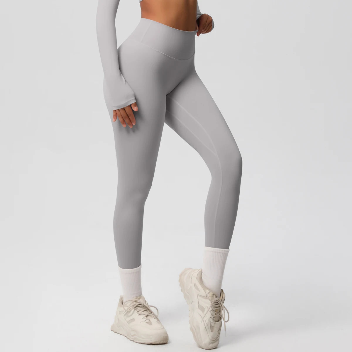 Mallas de Yoga de cintura alta para mujer, mallas con sensación desnuda, Fitness, correr, pantalones de Yoga, mallas ajustadas de gimnasio energético, mallas de entrenamiento informales