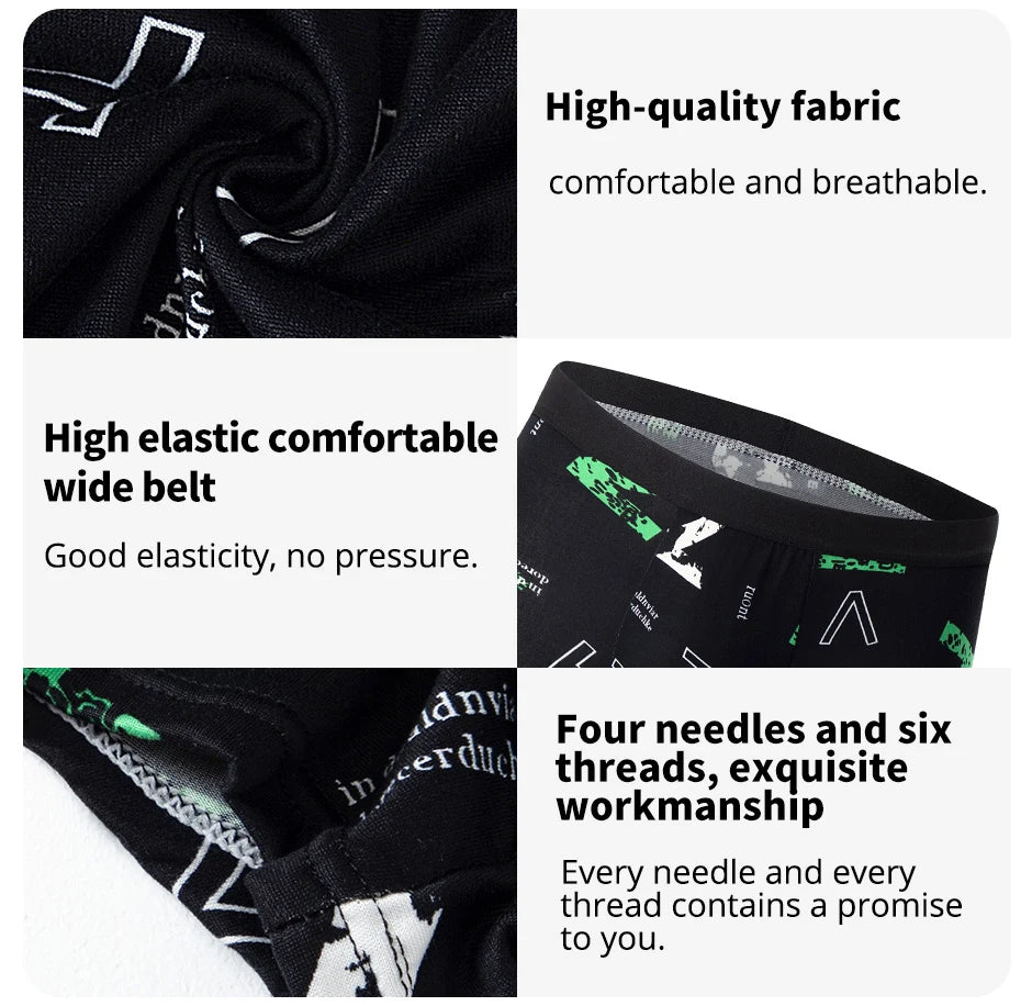 Ropa interior para padres e hijos para hombres y adolescentes, pantalones cortos con estampado Simple y a la moda, pantalones cortos informales con cintura elástica Joker, 4/10 piezas