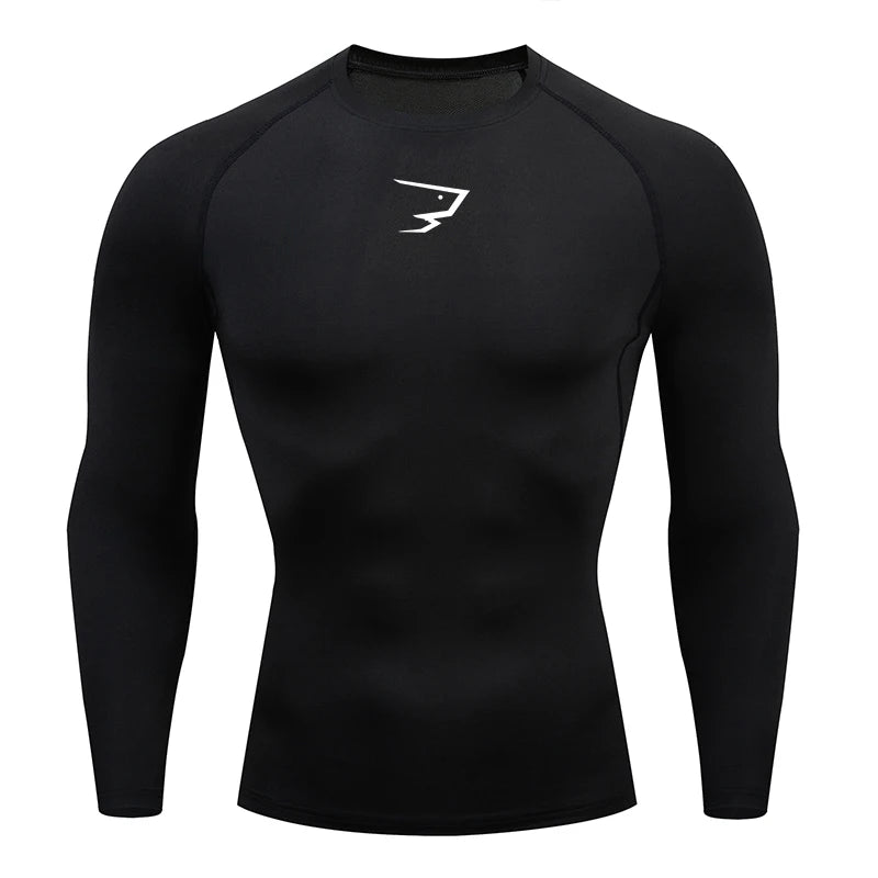 Camiseta de compresión para correr para hombre, camisetas deportivas de manga larga, camisetas deportivas para gimnasio, chándal para correr para hombre, camisetas atléticas para hombre