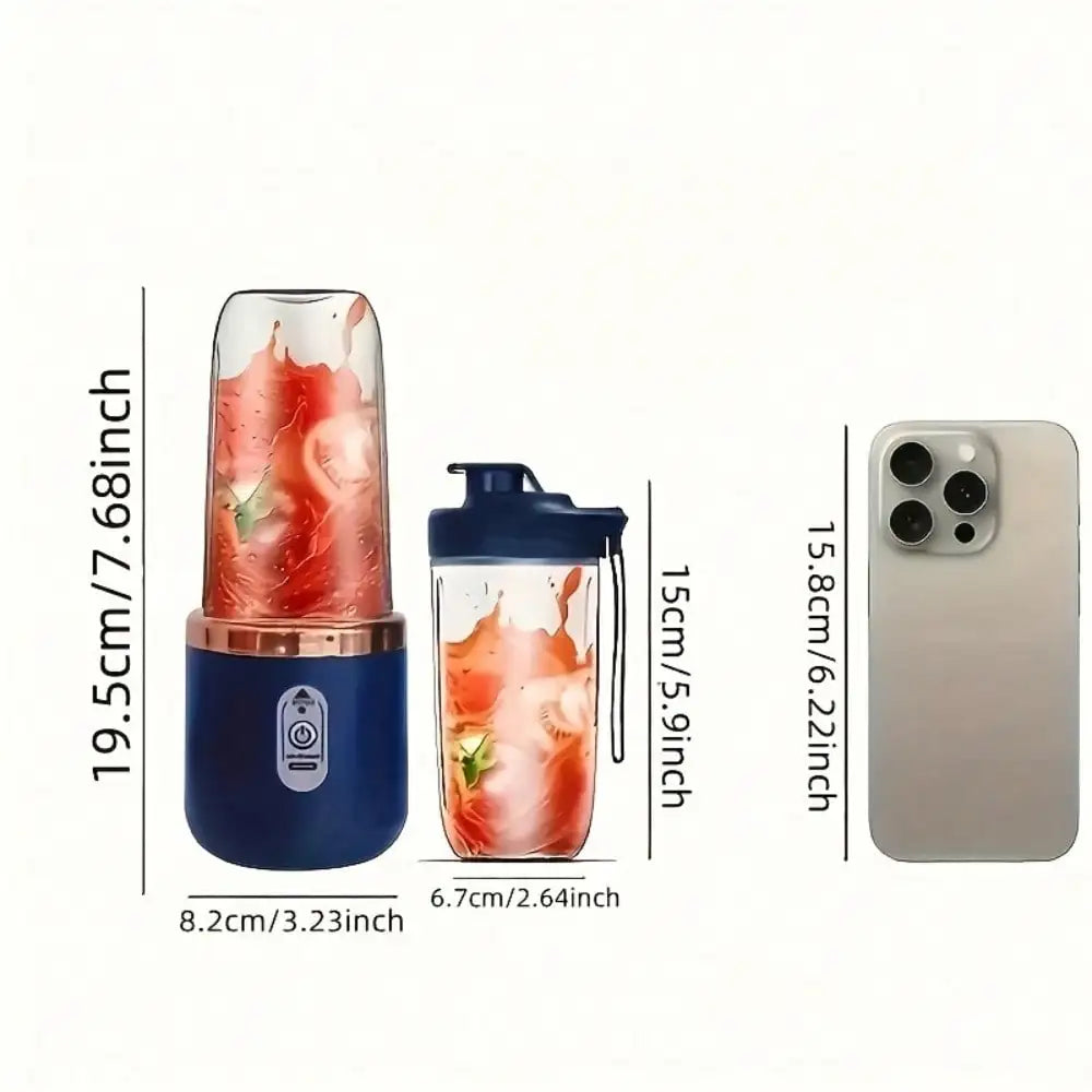 Vaso para exprimidor + vaso portátil para exteriores, vasos dobles, desmontables, fáciles de limpiar, para hacer jugos finos, licuadora de frutas, máquina para hacer bebidas, adecuado para el hogar, viajes al aire libre, o