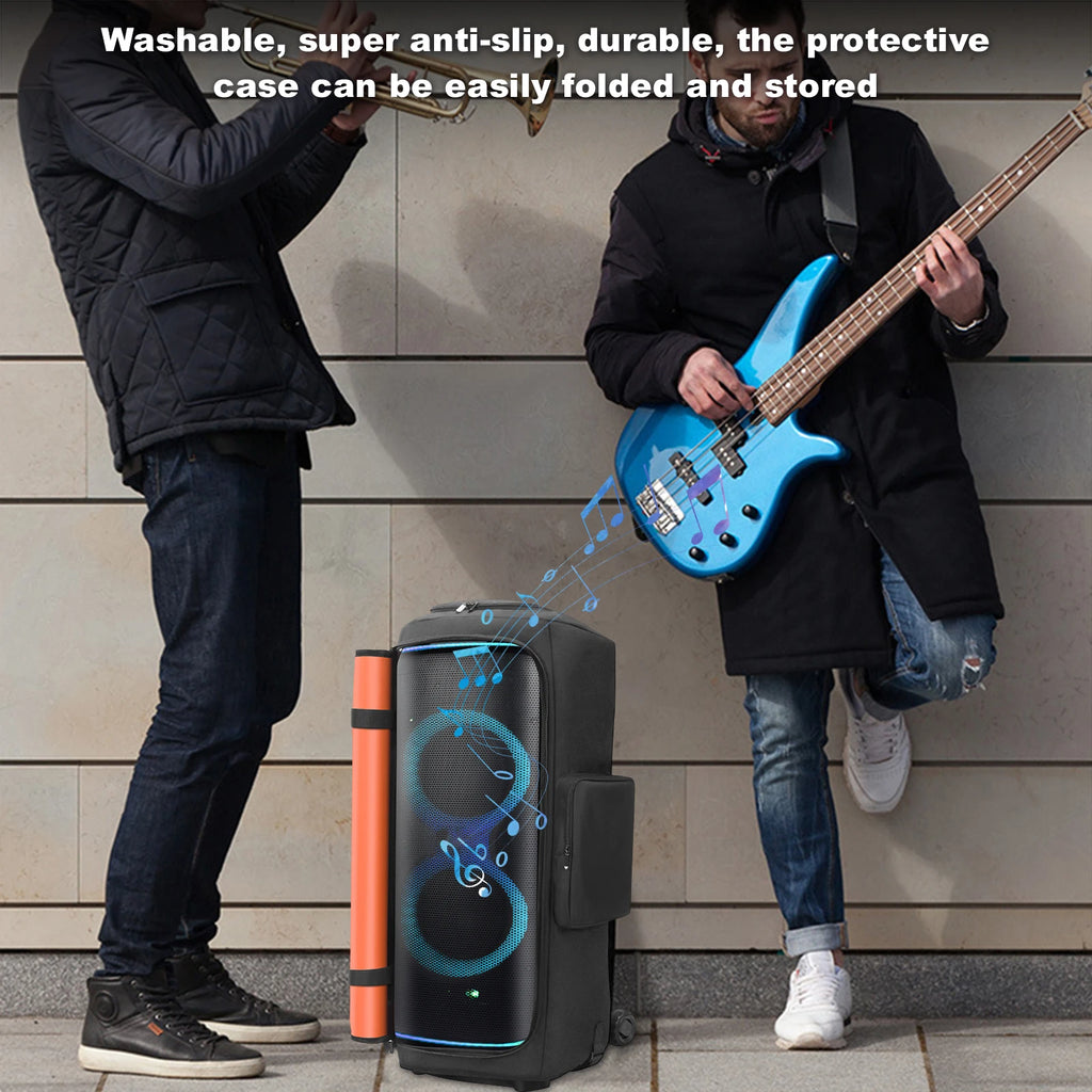Para JBL Partybox 720 funda antipolvo para altavoz portátil con bolsillo para micrófono bolsa de almacenamiento para altavoz de doble cara resistente al desgaste para viajes al aire libre