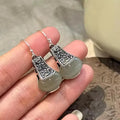 PANJBJ-pendientes de plata de ley 925 con forma de flor para mujer, con circonita, acabado mate, estilo Retro, regalo de joyería de cumpleaños, envío directo