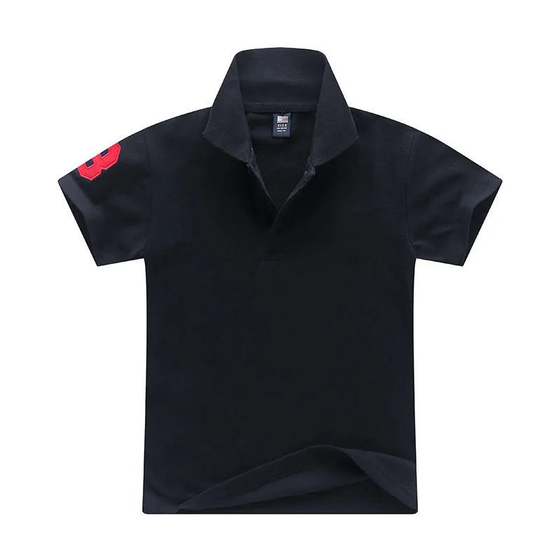 2025 nuevas camisas Polo para niños, camiseta de algodón para niños, ropa para niños, camisetas de manga corta para bebés, camisetas 1-8T