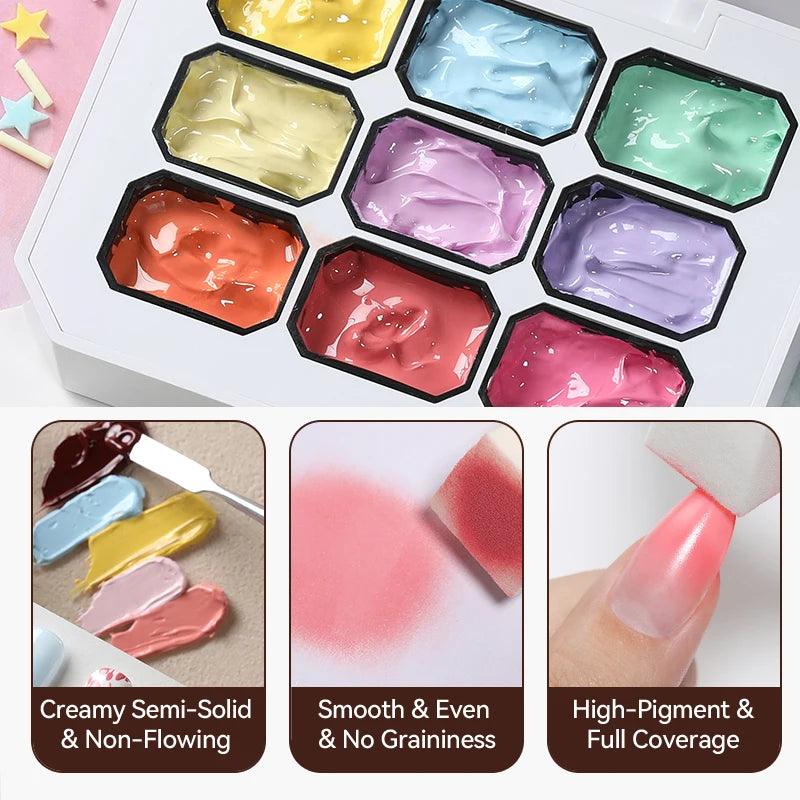 UR SUGAR 9 colores Pat pintura Gel uñas 4 en 1 semipermanente remojo uñas LED UV usadas para patrón de estampado degradado