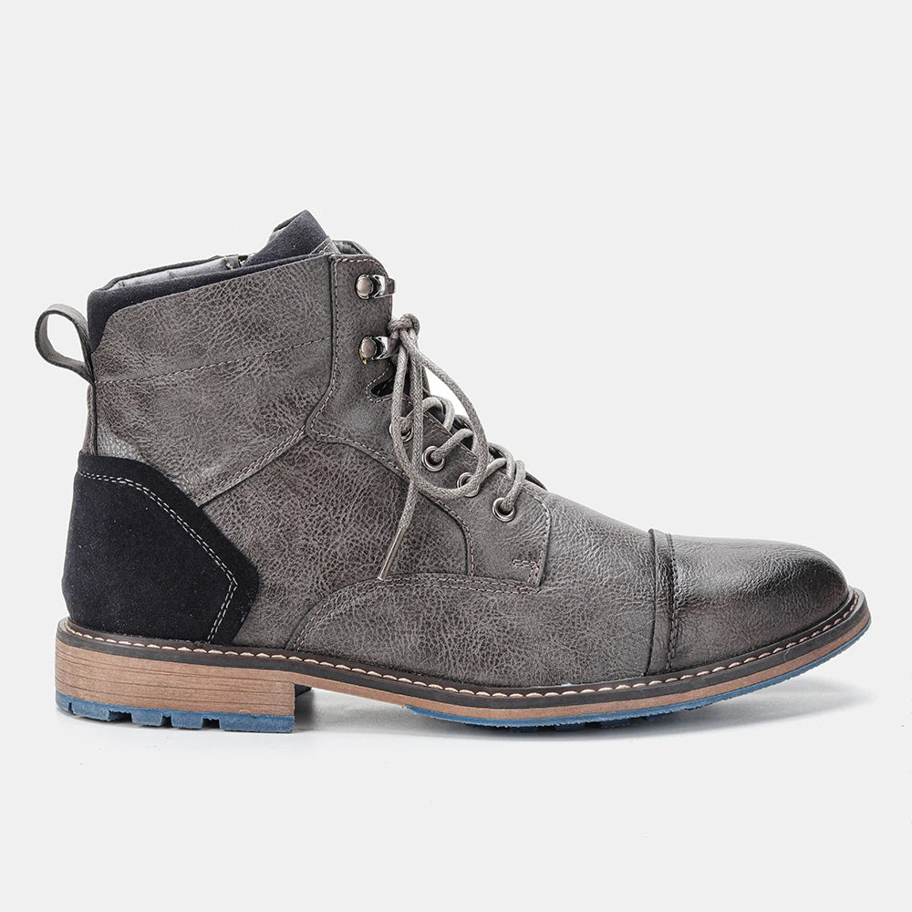 Talla 7-13 Botines para hombre Botas de cuero para hombre Bota de marca para hombre # AL605