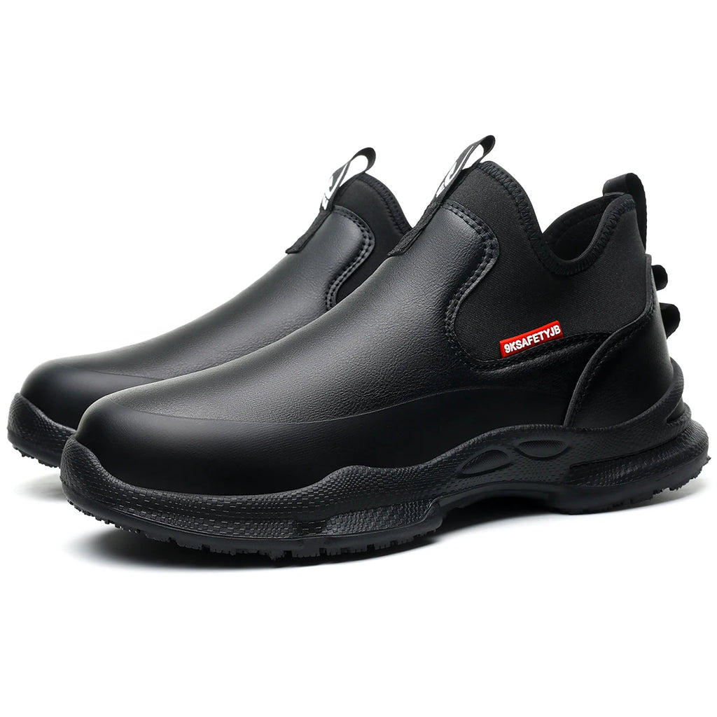 Zapatos de trabajo para Chef para hombre, calzado de cocina antideslizante resistente al aceite, zapatos de seguridad cómodos para restaurante, zapatos de cocina impermeables