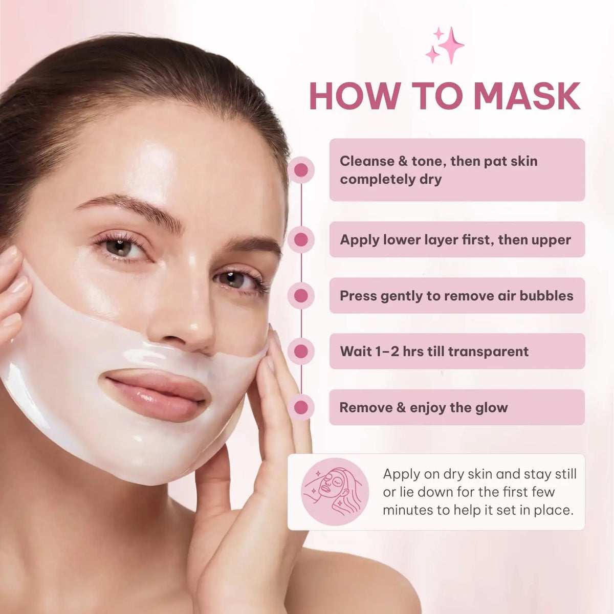 Mascarilla Facial de Colágeno Nocturna – Mascarilla Coreana Hidratante – Niacinamida y Colágeno de Bajo Peso Molecular – Reafirmante y Suavizante para la Piel