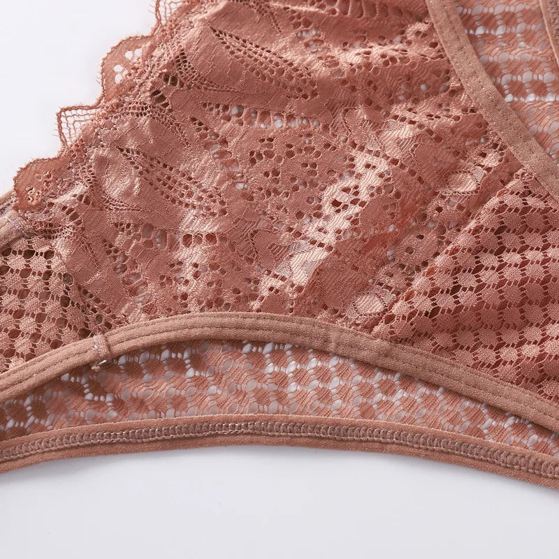 Meet'r-bragas sexis de encaje de cintura baja para mujer, ropa interior transparente de alta elasticidad, Tanga, lencería, Tanga, ropa interior caliente