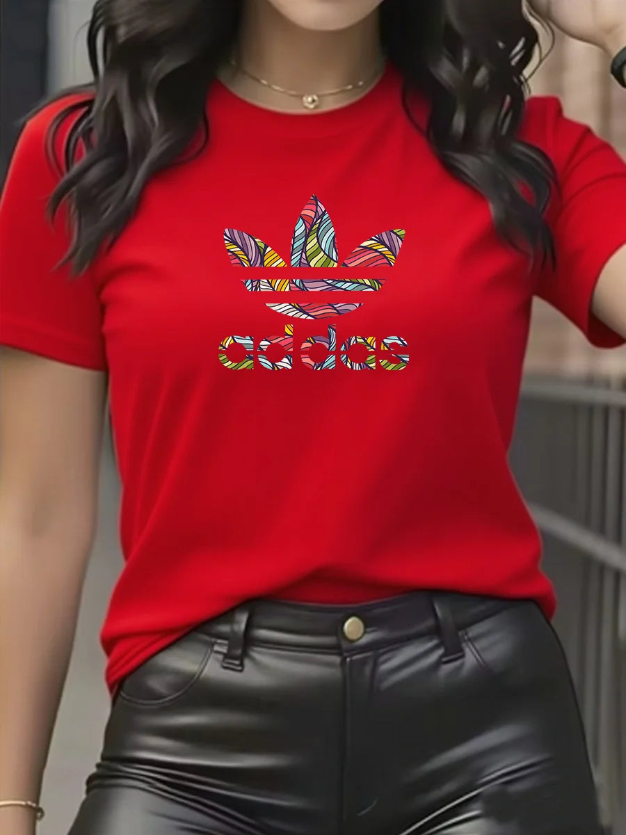 Camiseta de marca a la moda con súper descuento para hombre y mujer, Camiseta de manga corta de algodón puro, ajustada, con cuello redondo, transpirable
