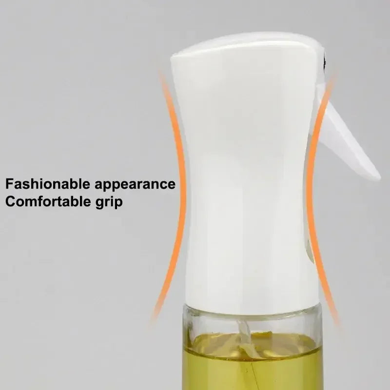 Rociador de Aceite para Cocinar de 200 ml - Dispensador de Aceite de Oliva en Aerosol - Botella Reutilizable de Grado Alimenticio para Aceite y Vinagre