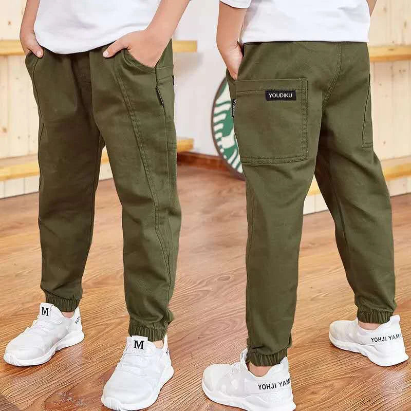Primavera otoño pantalones de algodón para niños pantalones para niños pantalones deportivos casuales para niños 3 4 5 6 7 8 9 10 11 12 13 años ropa para niños adolescentes