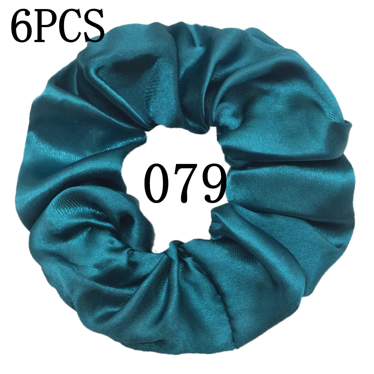 6 unids/lote, bandas para el pelo, lazos, cuerdas, soporte para cola de caballo para mujeres o niñas, accesorios, tocados de satén, Color sólido 100