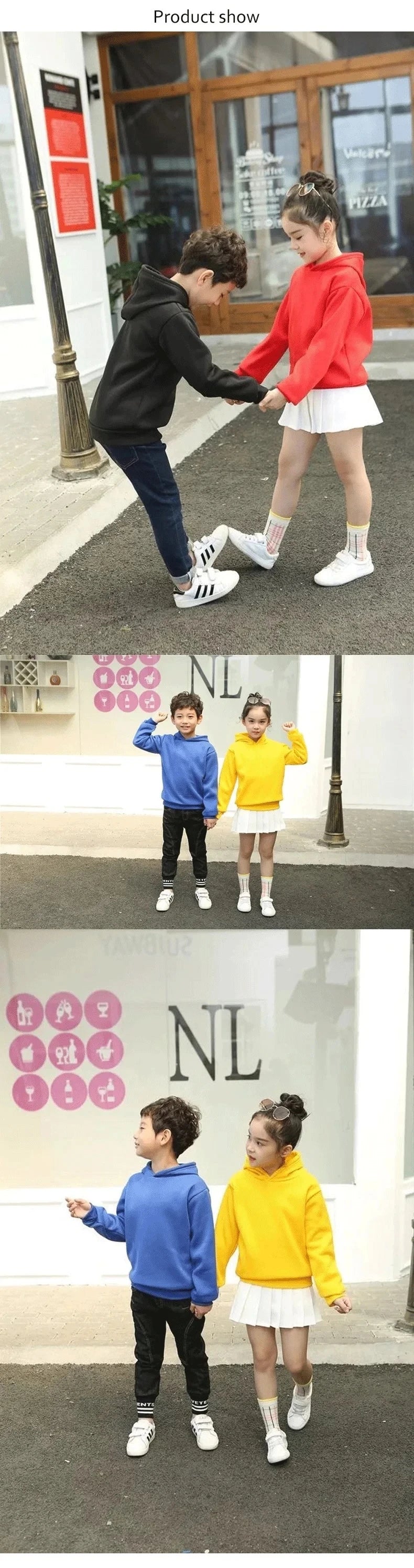 Sudadera con capucha de manga larga para niños de 3 a 12 años, abrigo deportivo para niñas pequeñas, Top + Pantalones, conjunto informal elegante, Otoño e Invierno