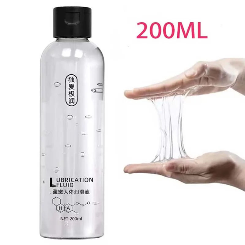 Lubricante íntimo a base de agua 60ML/200ML/500ML Hipoalergénico de secado rápido, no grasoso, fácil de limpiar para hombres y mujeres