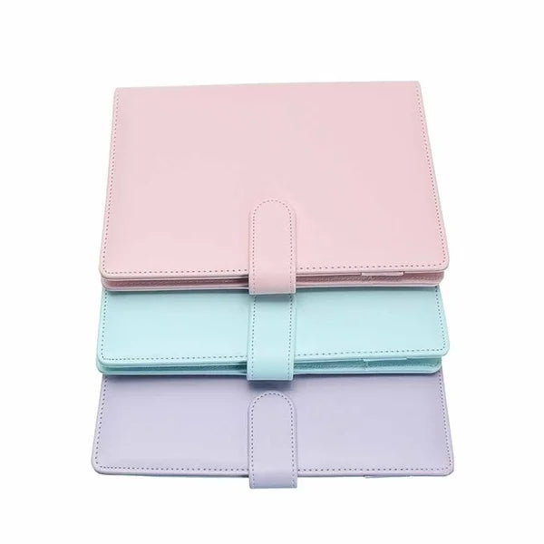 Nueva Carpeta de Anillas Vintage Recargable, Funda para Bloc de Notas, Carpeta de Cuero, Suministros de Oficina