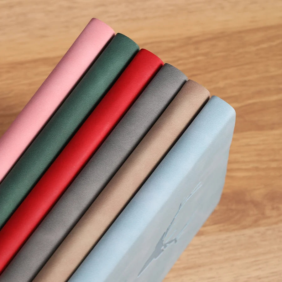 Cuaderno popular con cabeza de ciervo tamaño A5, cuaderno de negocios, diario portátil, cuaderno de bocetos para reuniones de oficina, 180 páginas