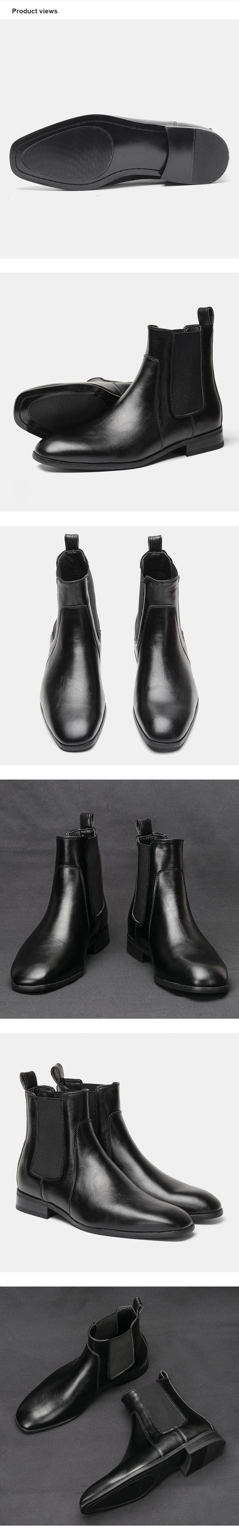 Botas Chelsea para Hombre, Tallas 40-46, Marca 2026, Cómodas y Modernas, de Cuero