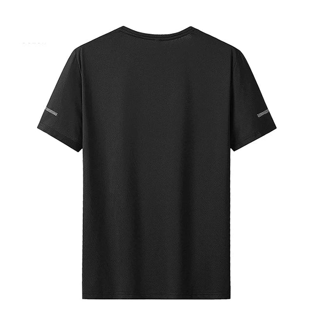 Camiseta deportiva de verano para hombre, camisetas de secado rápido de talla grande 6XL/7XL, camiseta de manga corta con cuello redondo de gran tamaño para Fitness y correr, 3 uds.