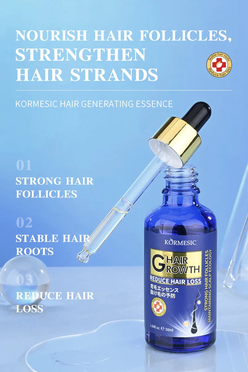 Suero para el Crecimiento del Cabello, Aceite Anticaída y Regenerador, Previene la Calvicie, Repara el Daño, Masajea el Cuero Cabelludo, Hidrata y Nutre, Cuidado Capilar